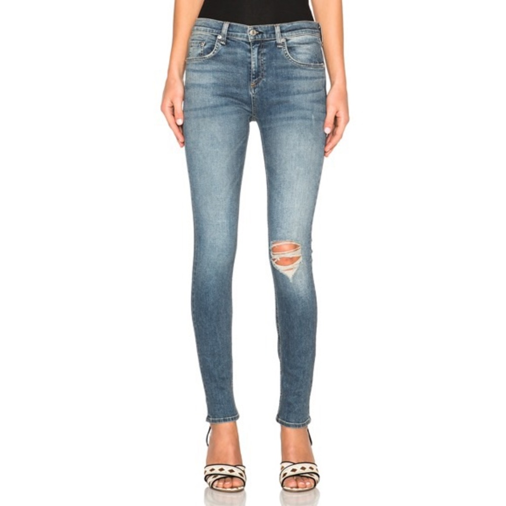 Rag & Bone 10" Skinny Jeans in Ward Wash